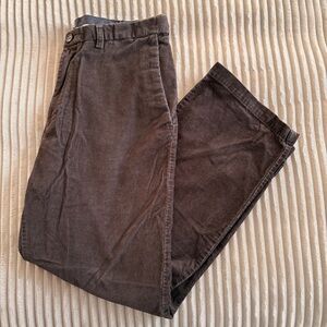 Baggy Corduroy Trousers | Brown 36x30